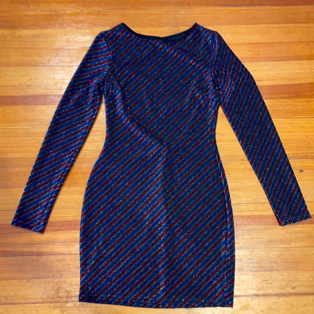 Backless Sparkly Holiday Dress